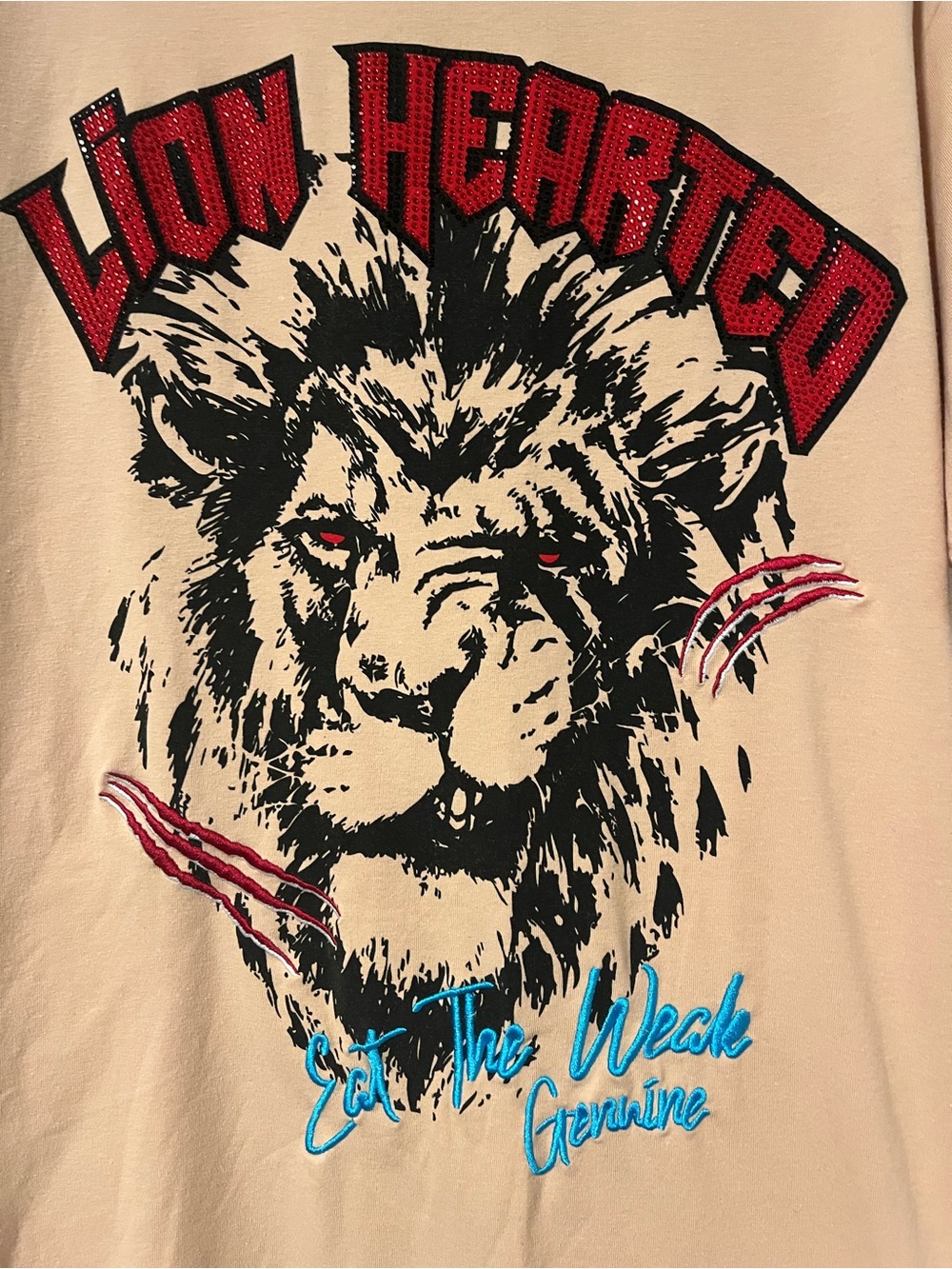 Genuine Authentic Garments Graphic Lion Hearted Tee
